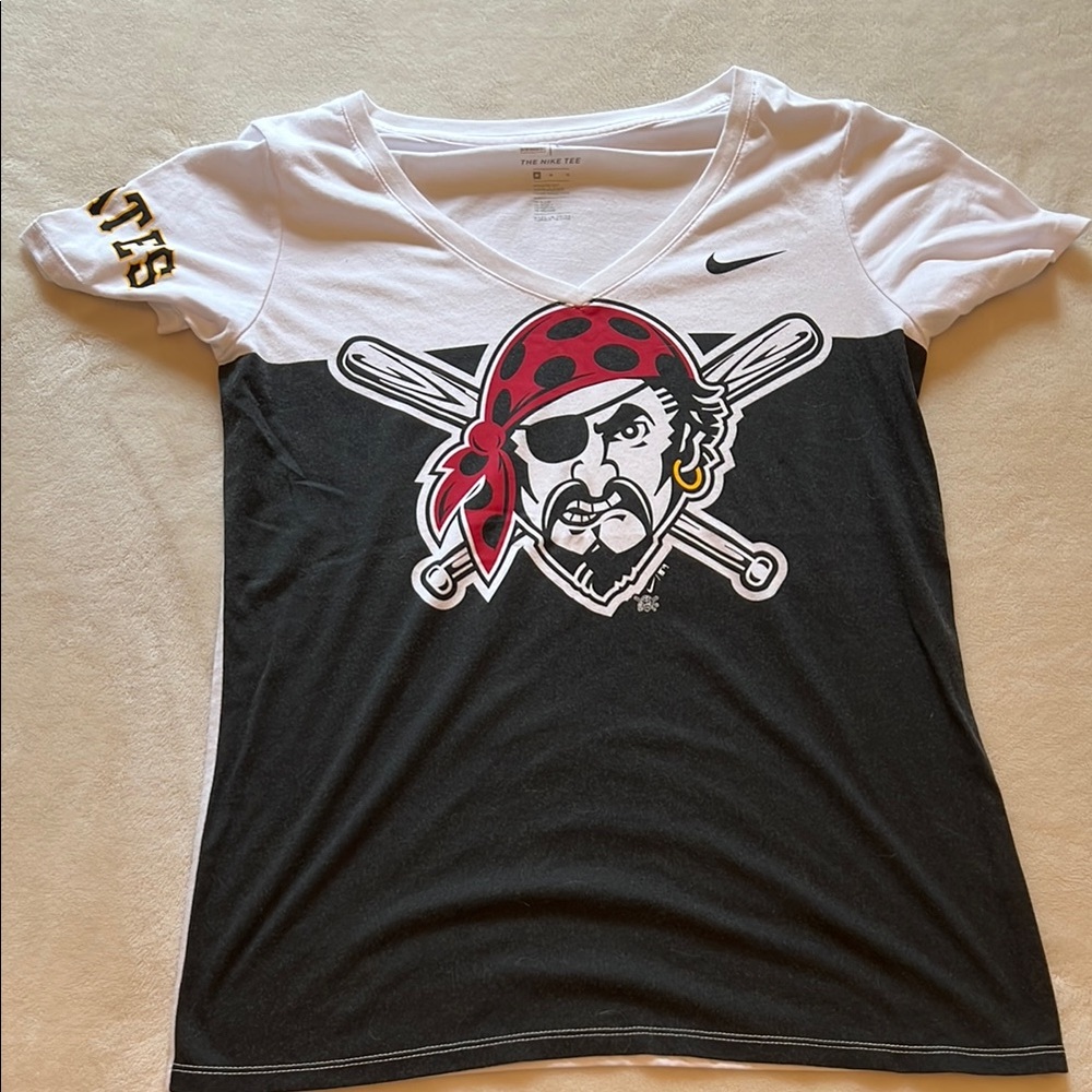 Nike Black and White Pirate Graphic Tee